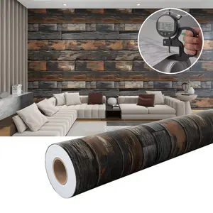 1 Roll Vintage Brick Pattern Wallpaper – Self-Adhesive Brick Wall Décor Sticker for Walls, Easy to Remove, Durable Vinyl Material, Waterproof, Realistic Textured Design, Perfect for Home Décor and Wall Decoration
