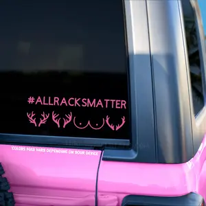 All Racks Matter  Set of 2 for Vehicle Decor & Personalization - Over 40+ Color Options