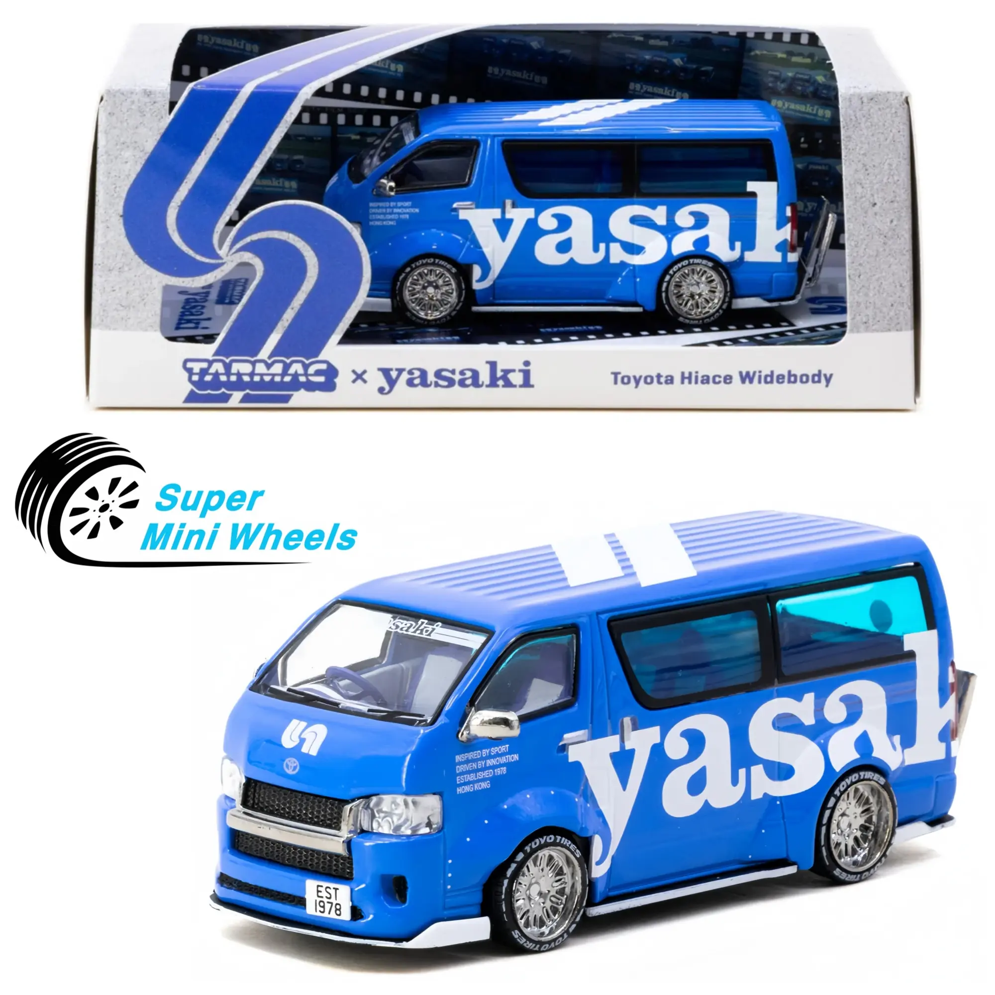 Tarmac Works 1:64 Toyota Hiace Widebody Yasaki – HOBBY64 – Special Edition