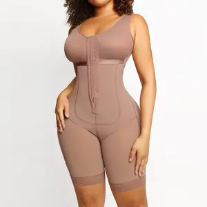 Women Compression Full Faja Stage 2, Post surgical  Tummy Control Butt Lifter with Open Crotch Shaper Womenswear