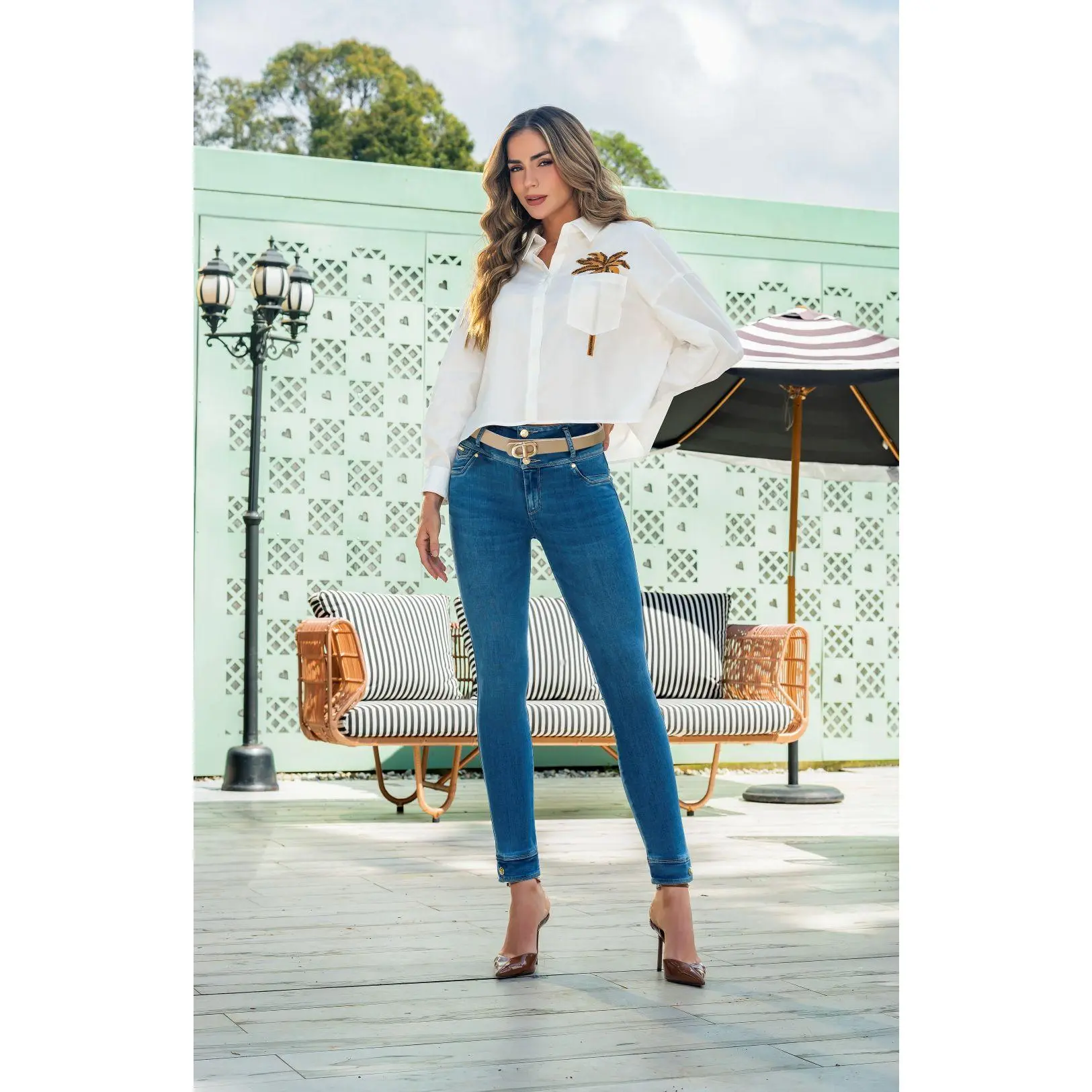 7233 JEANS COLOMBIANO DELUXE - AMOR INFINITO Bottom Style