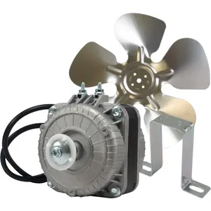 Appli Parts APFM-71E 7W refrigeration condenser and evaporator motor 115V 60Hz 0.55A 1450rpm includes base and 8in aluminum Fan Blade CCW shaft end Universal fit
