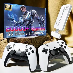 Instant Retro Gaming Console Stick 2025 - Plug & Play 20K Games with 64GB | 4K HDMI for PS1/N64/SEGA | 2 Wireless Controllers | Family Game Night Ready | No Downloads Needed