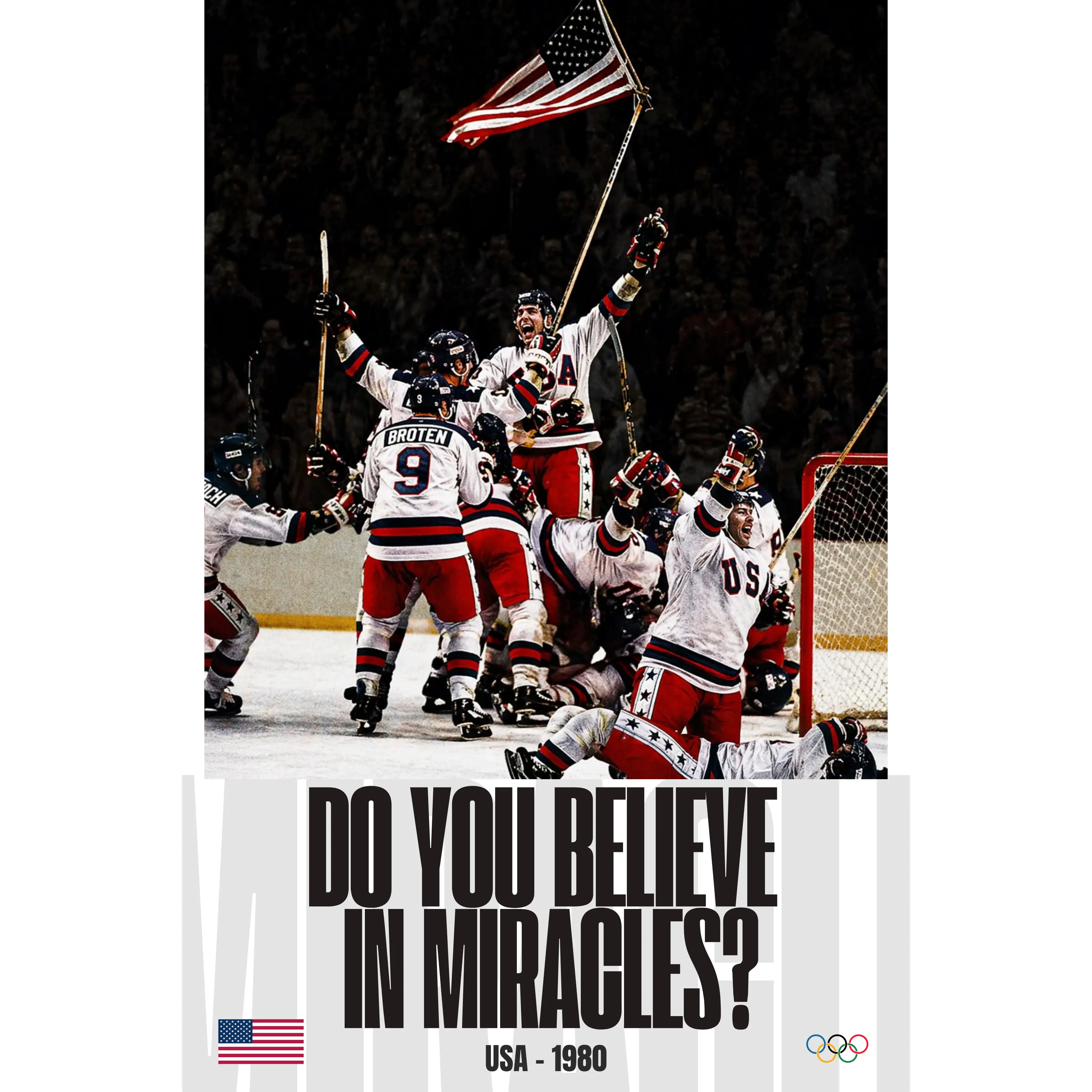 USA Hockey “Miracle on Ice” – Premium Metal Wall Art