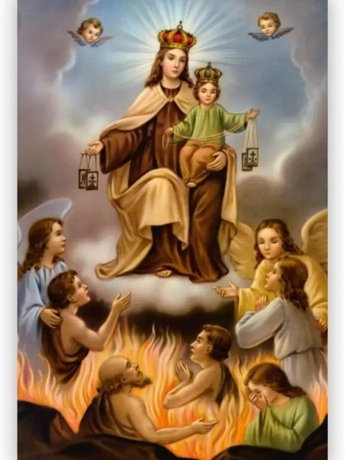 Posters Our Lady of Carmen Canvas Art Poster Modern Aesthetic Background Wall Wall Art Decoration Holiday Gift Unframed