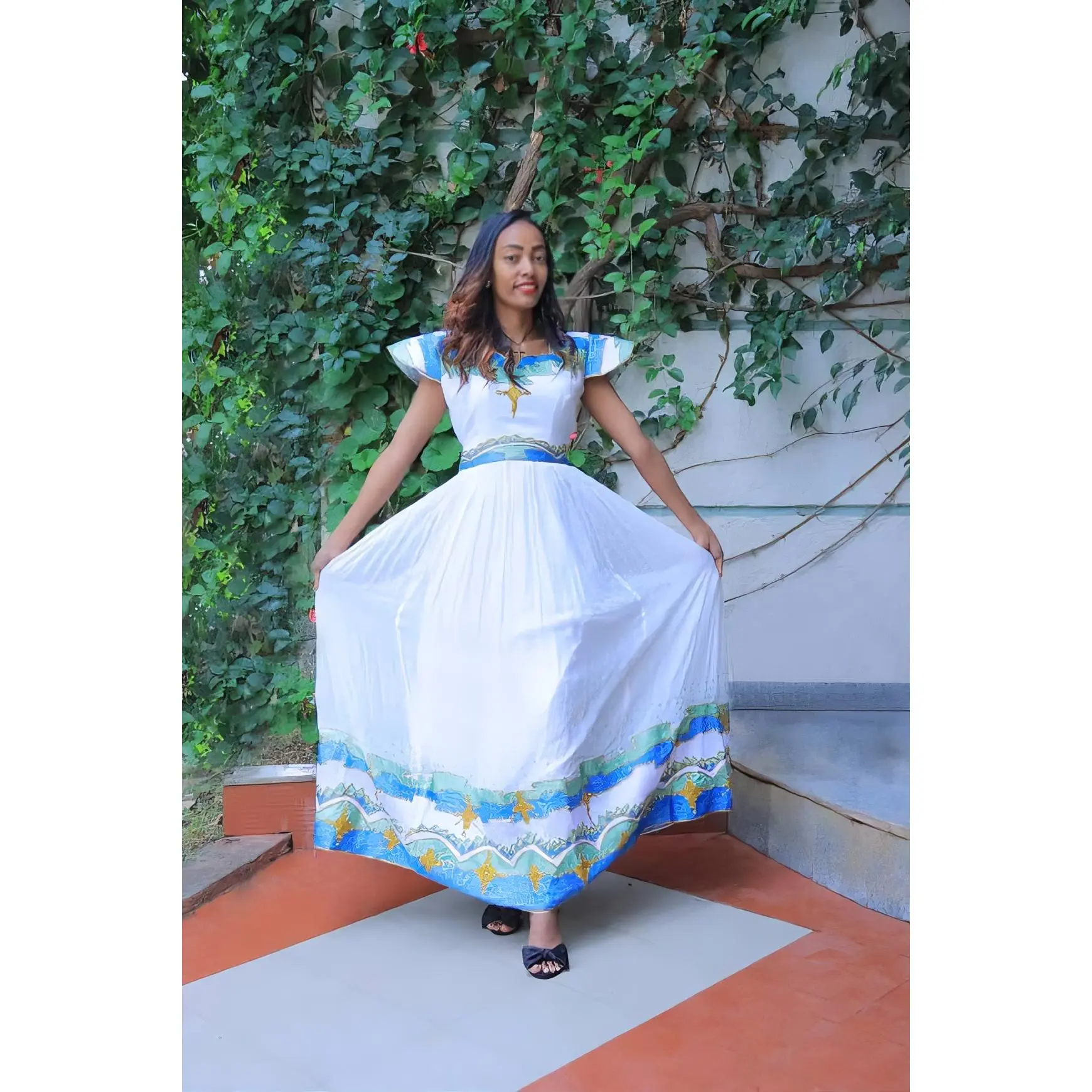 Traditional Ethiopian Habesha Dress,