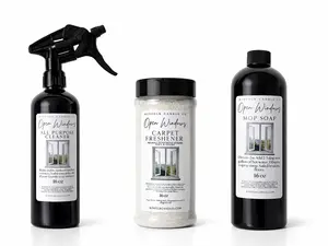 Spring Cleaning Mega Bundle | Mop Soap, All-Purpose Cleaner & Carpet Freshener | Aesthetic Home Cleaning Set | Fresh Floral & Sweet Spring Scents