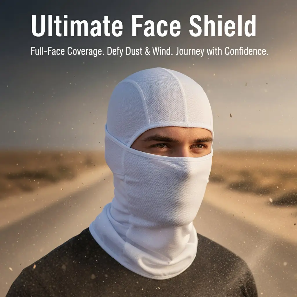 Outdoor Cycling Face Mask Headband, Motorcycle Face Shield, Balaclava Hat, Multi-Purpose Scarf, Outdoor Sports Mask, Unisex Windproof Face Cover, Face Coverings for Hiking, Fishing, Riding, All Seasons