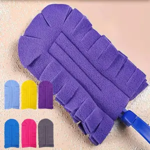 6pcs, Reusable Dusting Pads for Swiffer, Heavy-Duty Microfiber Dusting Mitt for Ceiling Fans, Hard Wood, Blinds, Floors, Dust Removal Tool Cleaning Gloves Duster