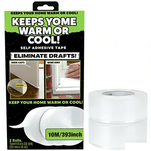 Seal Anti-Draft Adhesive Instant Insulation Seal Tape 10M 3.5MM Length 1000cm 393.7inch