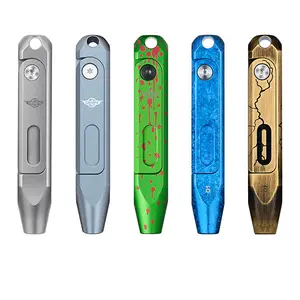 OKNIFE Otacle D1 Small EDC Multi Bit Pocket Screwdriver, 9 in 1 Mini Precision Screwdriver Set, S2 Steel Magnetic Bits for Work or Daily Use, Titanium Alloy Steel, Brass, Aluminum, Summervibes, Magnetic Screwdriver Tools, Multipurpose Screwdriver
