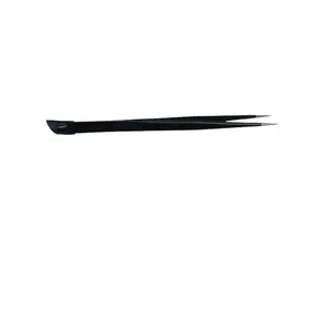 Black and Pink Precision Tweezers for Nail Stickers, Tweezers for Easy Application, Stainless Steel Nail Art Tools