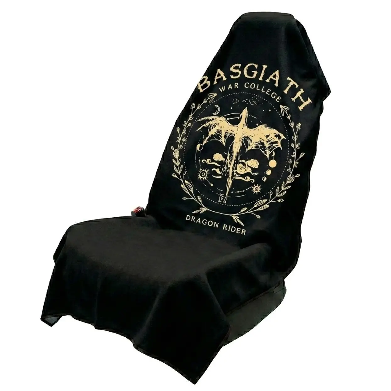 Fourth Wing Fantasy Dragon Rider Car Seat Cover Towel, Universal Fit Auto Seat Protector, Quick Dry Sweat Absorbent Vehicle Seat Cover,Fourth Wing Merch, Onyx Storm Merch