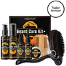 Beard Kit for Men Grooming & Care W/Beard Wash,3 Packs Beard Oil Beard Balm Leave-in Conditioner Premium