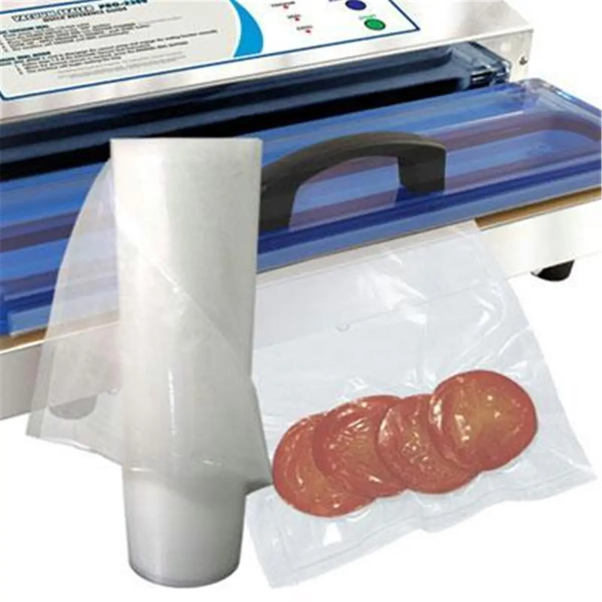 212 MAIN Prago 30-0202-W High Quality Heat-Sealable Plastic Roll Sealing Film for Vacuum Sealers & Food Storage - 3-Pack, 11" x 18"