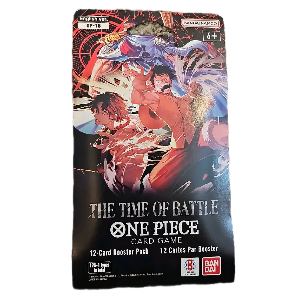 One Piece Trading Card Game OP16 - THE TIME OF BATTLE ENGLISH BLISTER BOOSTER PACK!