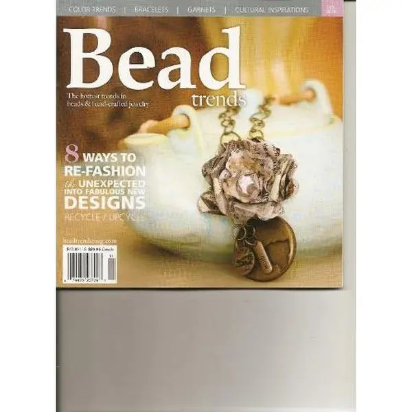 Used Soft Cover Bead Trends Magazine - January 2010, English, Good Condition, 1.01 lb, 1.01 Pounds