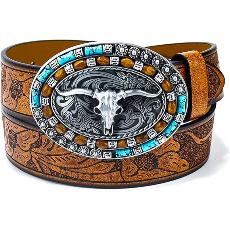 womens western belts with turquoise - TikTok Shop display picture 3
