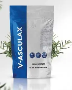 Vital Health V-Asculax - 60 Capsules with 400mg - Herbal Formula for Heart Health & Circulation - Natural Ingredients for Improved Blood Flow & Reduced Fluid Retention