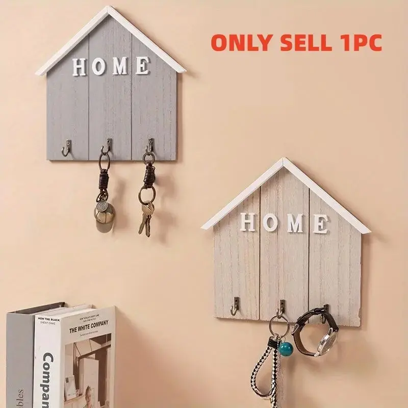Nordic Design Solid Wood Wall Hooks for Coats, Creative Entryway Coat Hooks, Wall Mounted Key Hooks for Home Organization and Decoration, Decorative Key Hook, Key Holder, Home Organizer Hook, Home Storage Hook