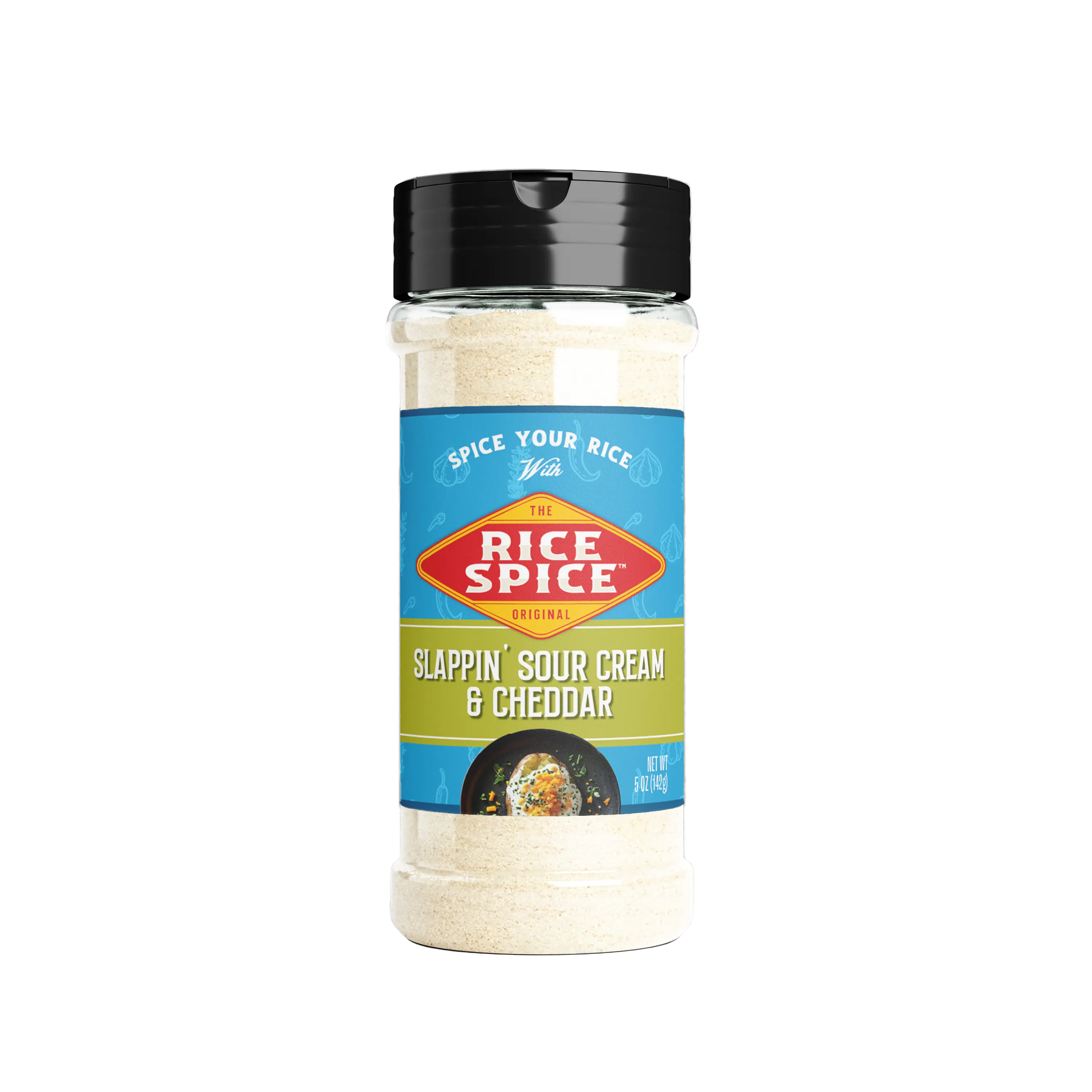 Slappin' sour cream & cheddar - 4.5oz - seasoning for rice, Makes boring rice taste good - Made in the USA