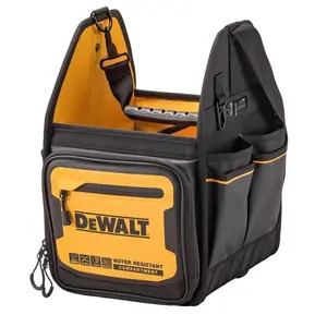 DeWalt  34 Pocket Black & Yellow Ballistic Nylon Electrician Tote Tote Bag