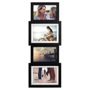 Multi-Photo Frame for Wall and Desktop Display Decor, Holds 2 4x6 Inch and 2 5x7 Inch Photos, Perfect Valentine's Day and Christmas Gift