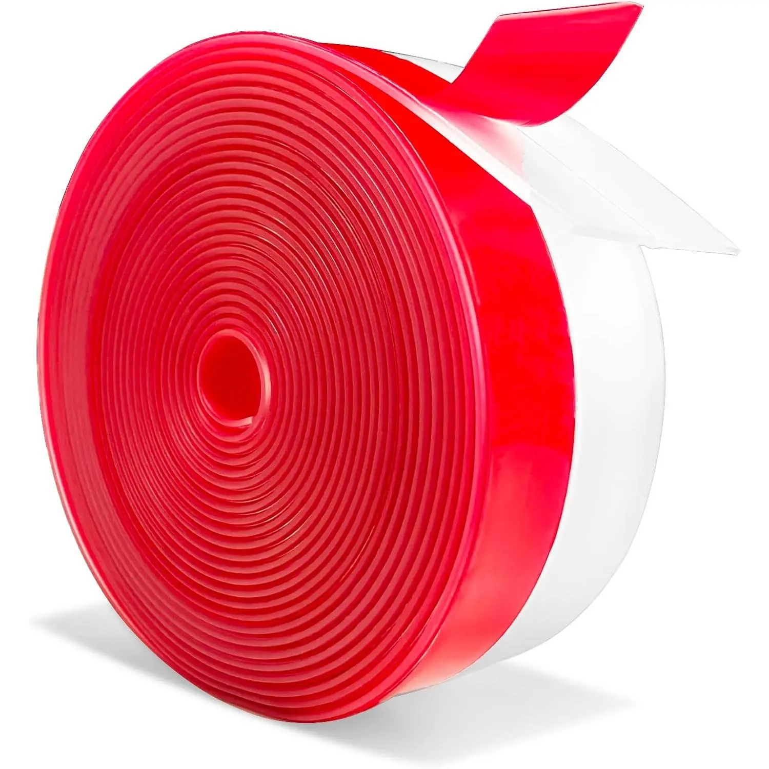 Wide Silicone Weather Stripping, 2 inch (W) x 20 Ft (L) Door Draft Stopper, Silicone Seal Strip for Doors Windows and Shower Glass Gap, Clear