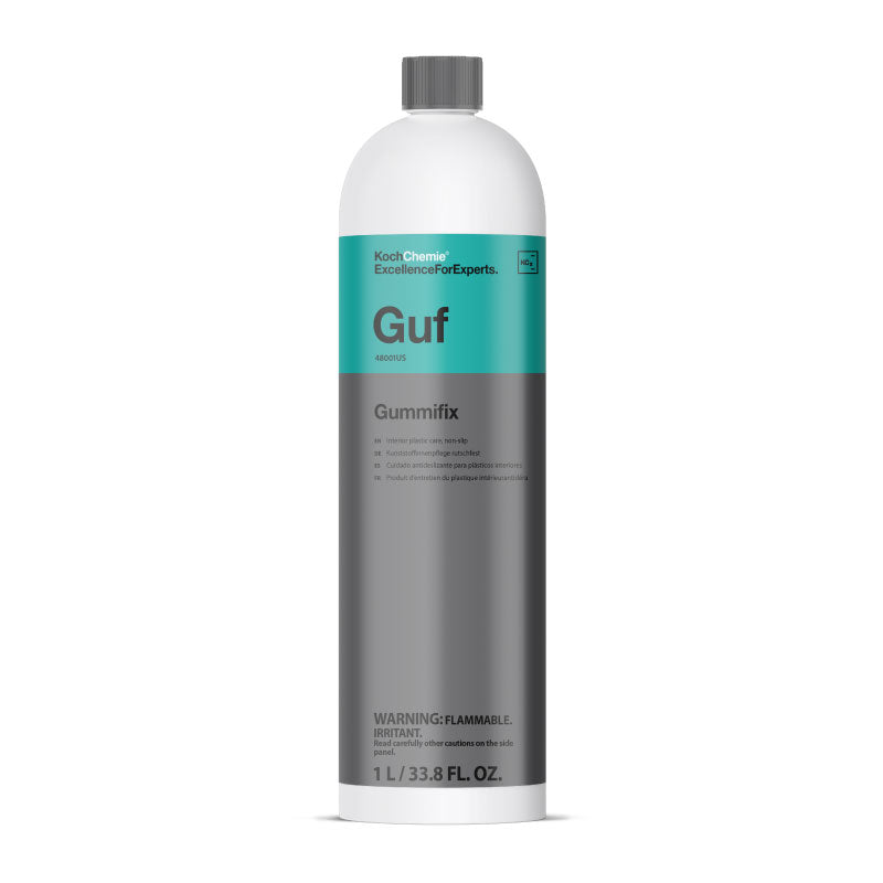 Koch Chemie Gummifix Rubber and Plastic Restorer | Non Slip Dry Touch Finish for Floor Mats and Entry Areas | Restores Uniform Look Without Greasy Shine | Quick Wipe Application for Interior Trim