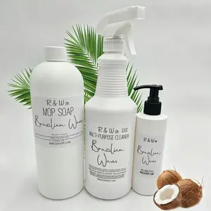 Brazilian Waves All-Purpose Home Cleaning Set - Mop Soap, Multi-Surface Cleaner for Deep Cleaning, Long-Lasting Fragrance
