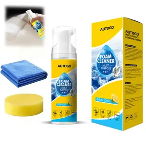 Stop Scrubbing! Multi-Enzyme Deep Cleaning Foam - 4-in-1 Heavy Duty Cleaner for Car Interior, Sofa, Kitchen, Bathroom, Powerful Grease & Dirt Remover, Safe on Leather, Plastic & Fabric - Portable Daily Use
