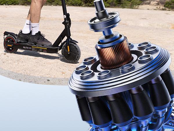 E9 Pro Long Range Commuter Electric Scooter 18MPH 21Miles 10''/8.5'' Tires Folding Adult Scooter with Headlights 36V5.2Ah Battery 3 Speed Modes