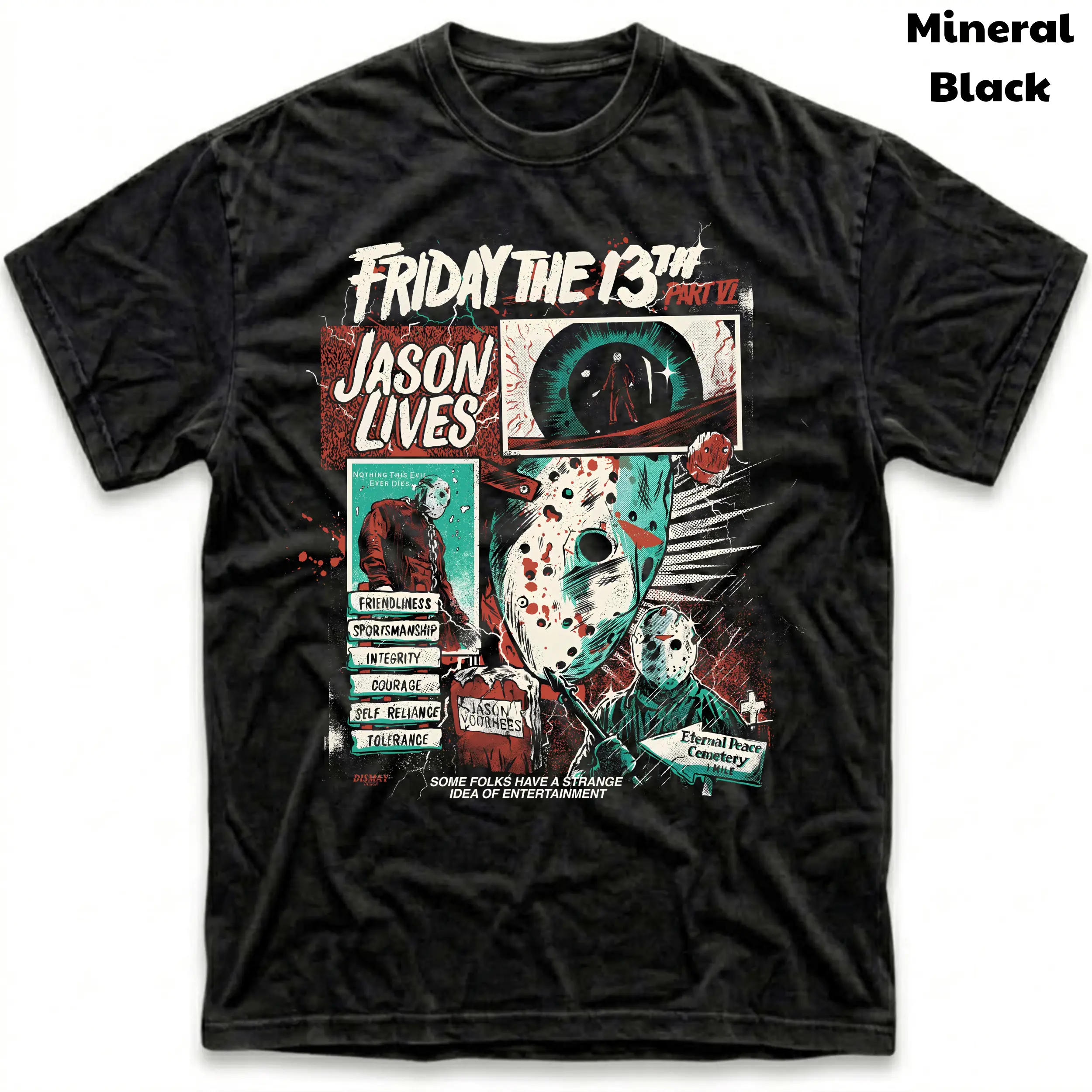Men's and Women's T-Shirt, Vintage Friday the 13th Graphic Tee, Horror Movie Tee, Gift T-Shirt, Gothic Grunge Y2K Emo Scene Amity Affliction Style Clothes Menswear Womenswear Streetwear