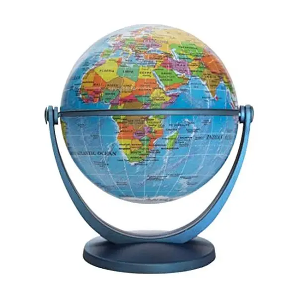 Waypoint Geographic GyroGlobe World Globe, 4", Blue Oceans