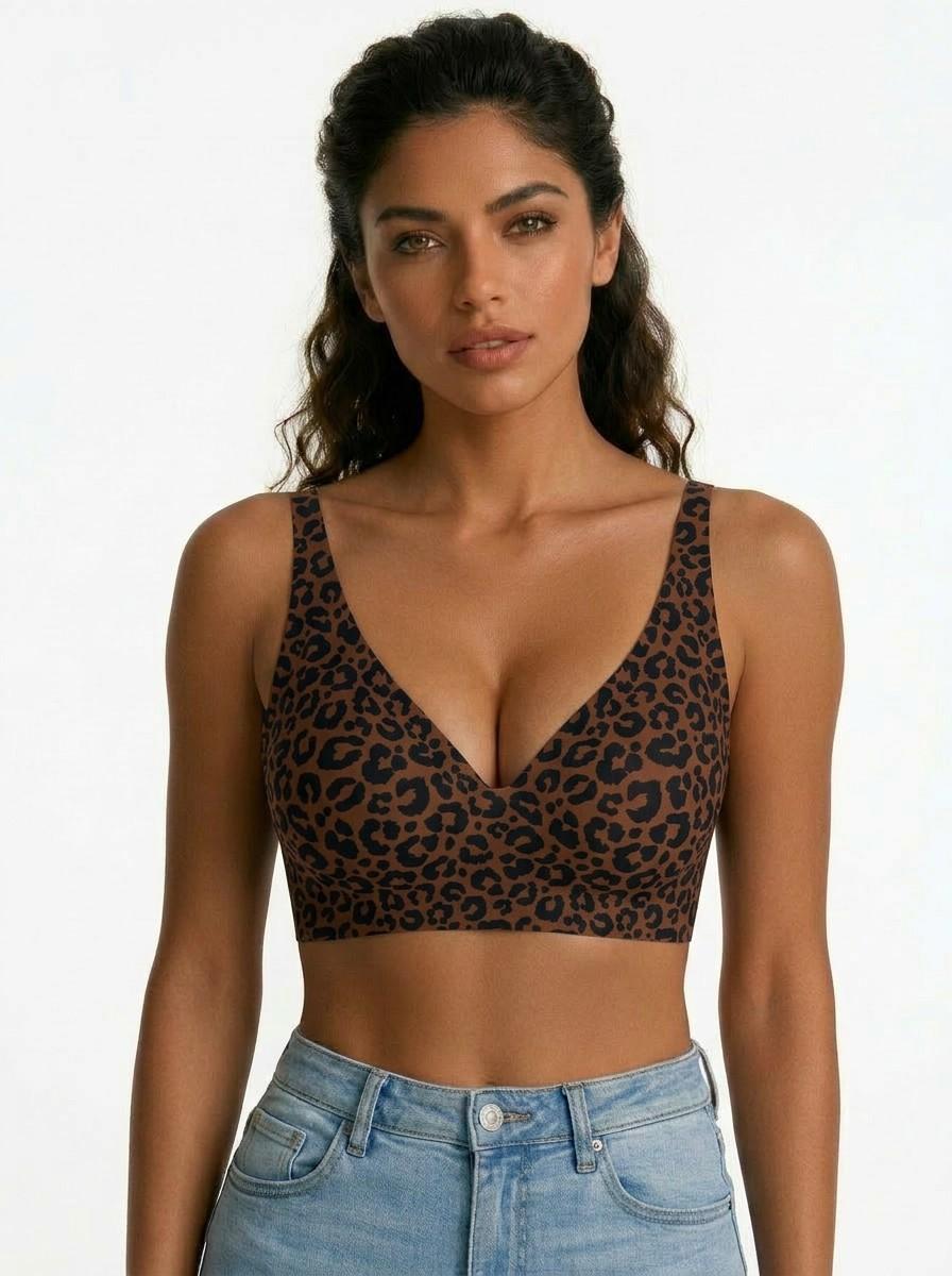 1/2/3/4/5 PCS Jelly Wireless Womens Comfortable Wireless Bras Push Up Bralettes Seamless Tshirts Bras Deep V Everyday Bras S 4XL