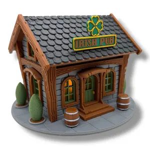 Irish Pub Tea Light House - St. Patrick's Collection - Holiday Decor