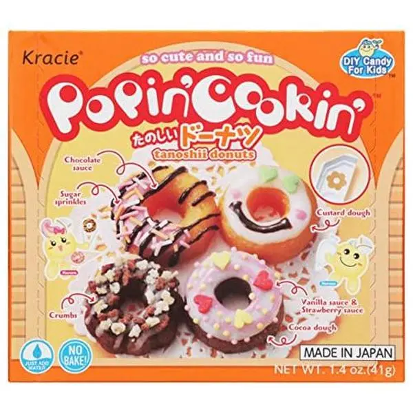 Kracie Popin' Cookin' DIY Candy Donuts Kit, No Bake, 1.4 Ounces (Pack Of 5)
