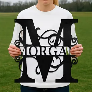 1pc Customizable Metal Sign, Personalized Split Letter Metal Craft Signage, Custom Letter, Perfect Gift for Friends & Family, Wall Art, Home Decor Halloween Christmas Decorations