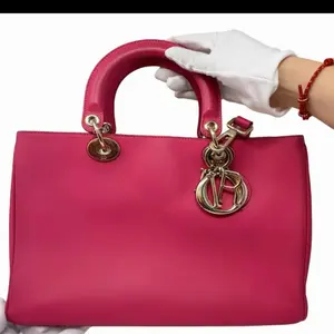 Pre-owned Christian Dior Leather Shoulder Bags Dior handbag Dior Pink in B21 66