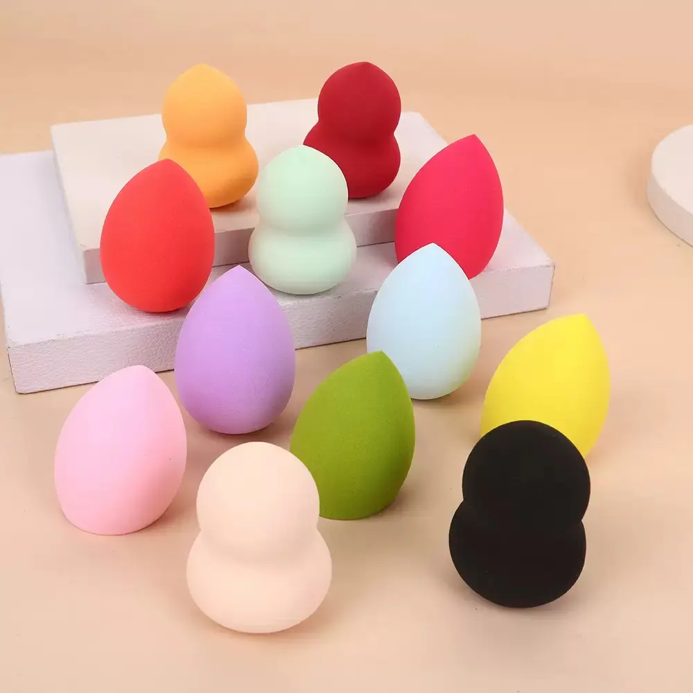 Makeup Sponges and Puffs Egg Shaped Various Shapes and Colors Non Clogging Beauty Makeup Tools