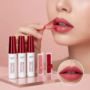 4 Color Peel off Lip Gloss Long Lasting Moisturizing Non-Stick Easy Application, Perfect for All Skin Types, Daily Use Makeup Essential