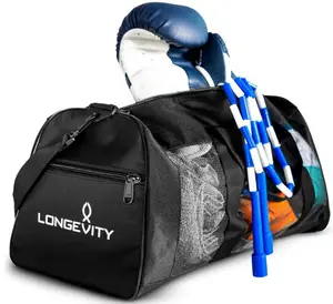 Bags With Bottle Pocket, Breathable Duffel Bag for Sweaty Clothes and Equipment, Workout Bag, Gym Bag, Wrestling Bag, Swimmers, Active Athletes, | No More Stink