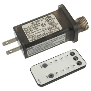 30V 6W 8 Mode LED Controller with Memory Function and IR Remote Control Low  Transformer for Holiday String Lights,not Fit for 8 Mode with Control Box and 1 Mode String Light(1 pcs)