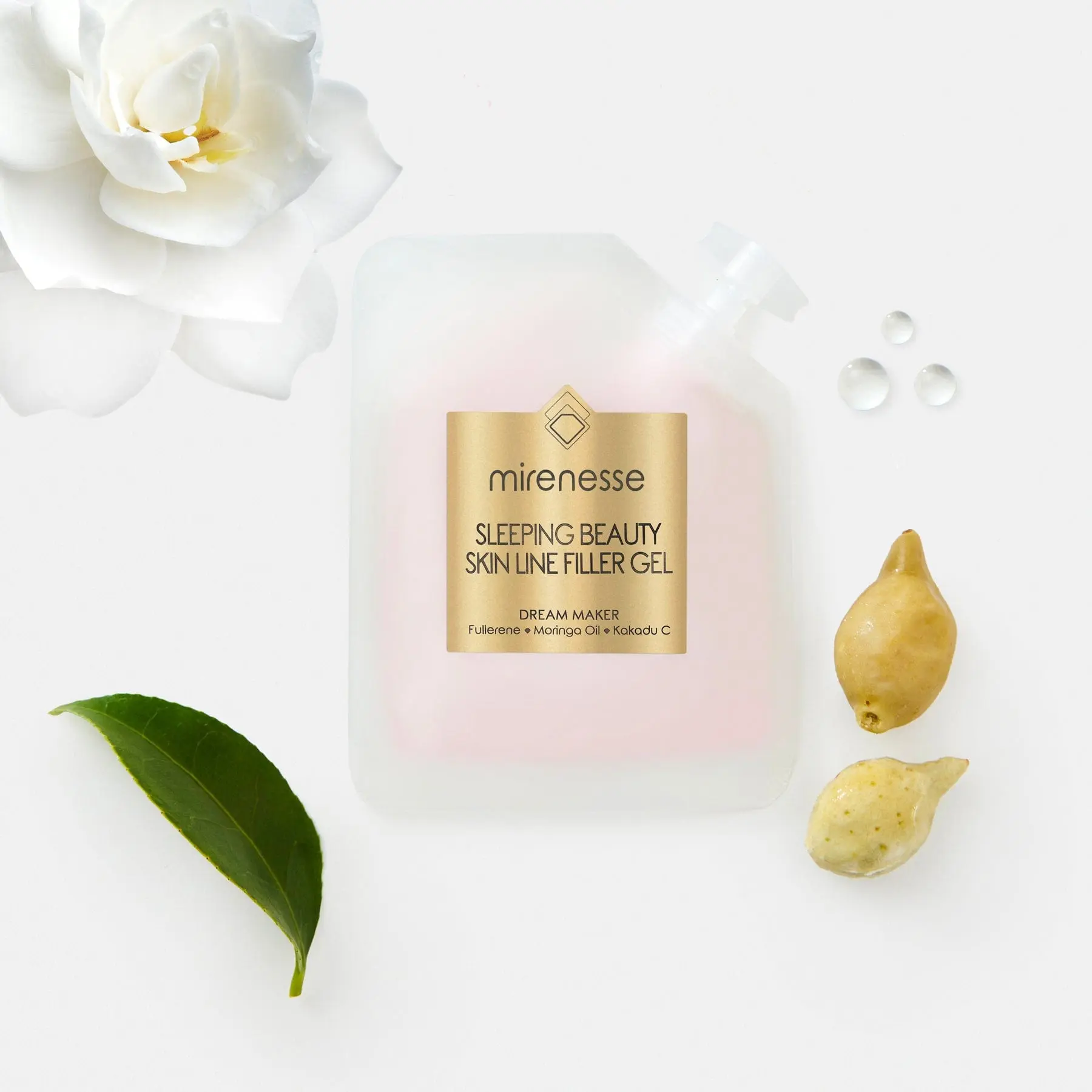 Mirenesse  Sleeping Beauty Skin Line Filler Gel Mini -with Fullerene Anti Dark Spots Anti-ageing Hydrate Skincare Moisturize