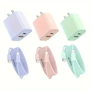 3Packs 40W  Charger Block Dual-Port QC + PD 3.0 Power Adapter Fast Charging 6FT C To Lightning Cable For IPhone 14/14 Pro Max/13/13 Pro Max/12/12 Pro Max/11/11Pro/XS/Max/XR/X,