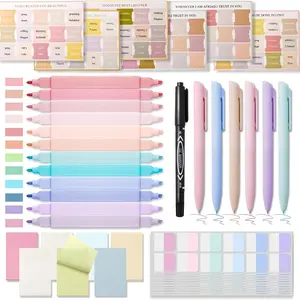 A journaling set specially designed for women, including supplies for Bible study-such as highlighters, pens, tabs, and sticky notes-ideal for taking notes and deepening biblical understanding.