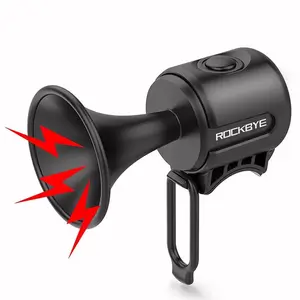 Electronic Loud Horn for bikes, Mountain Bike 130dB Safety Alarm for Bicycles, Electric Waterproof Bicycle Warning Bell Ring, Bicycle Accessories
