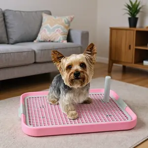 Leak-Proof Indoor Dog Potty Training Tray - Ultimate Pet Toilet for Dogs & Cats, Keeps Floors Clean and Paws Dry, Essential Potty Trainer for Indoor Use