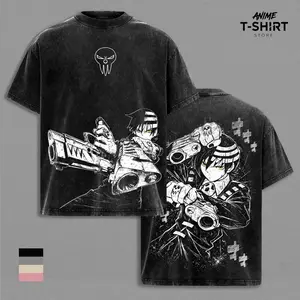 Death the Kid - Soul Eater Graphic Tee , Vintage Washed Anime Shirt, Unisex Streetwear ,Gift for anime lovers