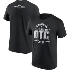 💥[100%cotton][Graphic Tee]WWE Roman Reigns OTC 10 Star 2-Sided T-Shirt for Men – Tribal Chief Graphic Tee, Retro 90s Wrestling Fan Shirt, Casual Streetwear, Comfortable Daily Wear, Premium Cotton, Iconic WWE Design, Perfect Gift for WWE Enthusiasts